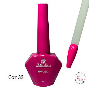 Esmalte em Gel Bella Rosa 20ml Coleção Elegância Cor 33