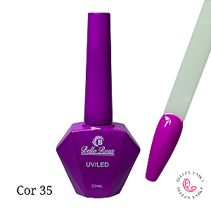 Esmalte em Gel Bella Rosa 20ml Coleção Elegância Cor 35