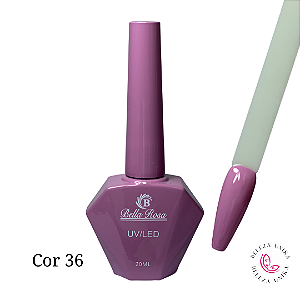 Esmalte em Gel Bella Rosa 20ml Coleção Elegância Cor 36