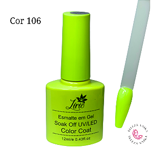 Esmalte em gel Lirio (Coleção Color Coat C) 12ml  Cor 106
