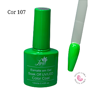 Esmalte em gel Lirio (Coleção Color Coat C) 12ml  Cor 107