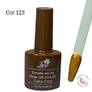 Esmalte em gel Lirio (Coleção Color Coat C) 12ml  Cor 123