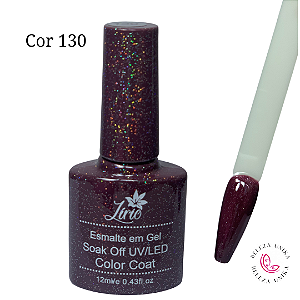 Esmalte em gel Lirio (Coleção Color Coat C) 12ml  Cor 130