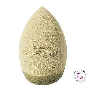 Esponja para Maquiagem Flawless Finish Sil Skin - Ruby Rose Verde