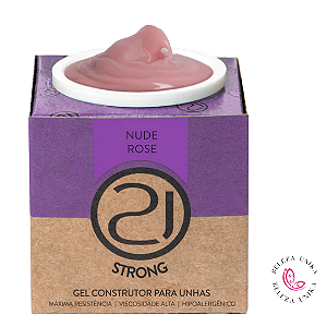 Gel Ecoline Insignia Strong Nude Rose 16gr (Fibra de Brinde ) Nails 21