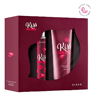 Kit Kiss You More Deo Colônia 30ml + Loção Hidratante 240ml