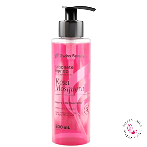 Sabonete Líquido Rosa Mosqueta 200 ml Swiss Beauty