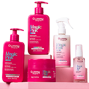 Magic Pink Gummy Linha Capilar Kit Completo