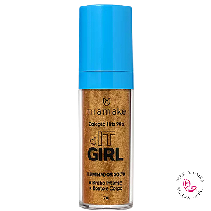 Iluminador Solto Brilho Intenso Dourado Mia Make 7g