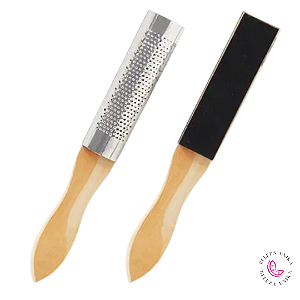 Lixa De Madeira Com Ralo Para Pés (ralixa) Zalike