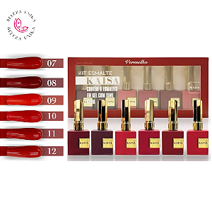 Esmalte em Gel Kaisa Tons Vermelhos