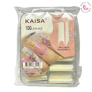 Tips Longa Curvatura C Leitosa 100pçs - Kaisa