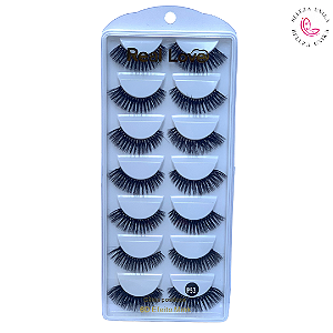 Cílios Postiços 6D Efeito Mink P53 7 Pares - Real Love