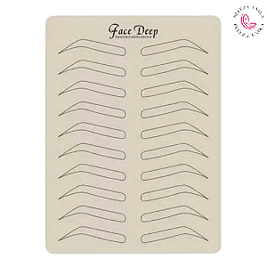 Pele Sintética Para Treino C/ Desenho De Sobrancelha - Face Deep