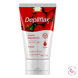 Creme Depilatório facial 50g – Morango - Depiflax