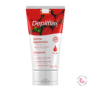 Creme Depilatório facial 100g – Morango - Depiflax