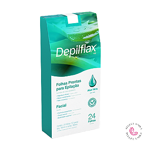 Folhas Prontas Facial Aloe Vera C/ 24 Und