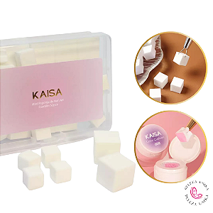 Mini Esponja de Nail Art Kaisa – 52 Unidades para Efeito Gradiente e Esfumado
