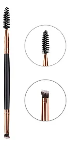 Pincel Duplo Chanfrado Escovinha Para Sobrancelha