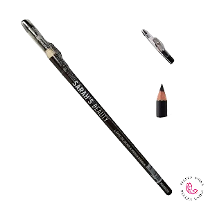 Lápis Preto Com Apontador a prova d'água - Sarah's Beauty