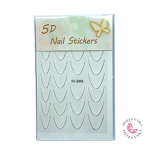 Decoração Adesiva Efeito Francesinha SD2206 - Real Love