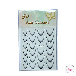 Decoração Adesiva Efeito Francesinha SD2207 - Real Love