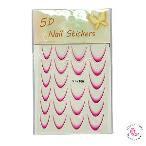 Decoração Adesiva Efeito Francesinha SD2186 - Real Love