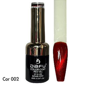 Esmalte em Gel Vermelho Transparente 10ml 02 - Dafu
