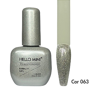 Esmalte em Gel Hello Mini Coleção Glitter Cor 63