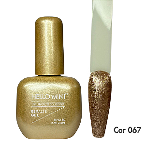 Esmalte em Gel Hello Mini Coleção Glitter Cor 67
