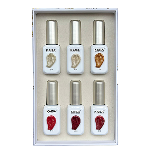 Kit Esmalte em Gel FIREWORK 12ML | 6 Cores Kaisa