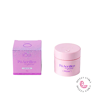 Pó Acrílico com Glitter – Pink Shine