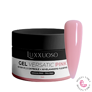Gel Versatic 03 em 01 Pink - HEMA e TPO Free - Luxxuoso 24g