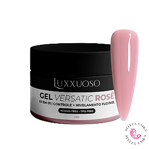 Gel Versatic 03 em 01 Rosé - HEMA e TPO Free - Luxxuoso 24g