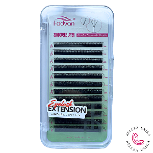Cílios Fadvan 3DW (Duplo) 0.07D + 8 - 15 Mix