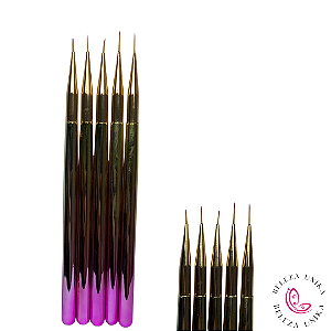 Kit Pincel fino 5 modelos