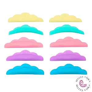 10 Pares de Bobs para extensão de cílios e lash Coloridos