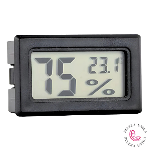 Higrometro digital Preto pequeno