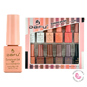 Kit Mini Esmalte em Gel Nude 5ml - Dafu