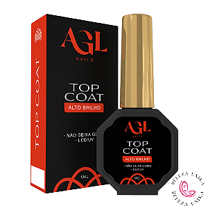 Top Coat 9g Alto Brilho - AGL NAIL ( SEM TPO)