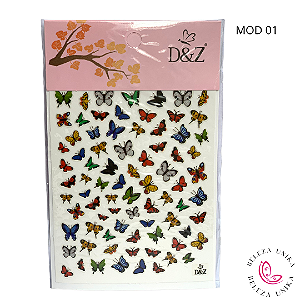Adesivo de Borboletas Mod 01 D&Z