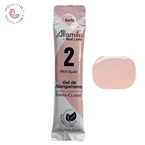 Gel Sachê Allsmile  2 Pink Nude Sem TPO 15ml - Real Love