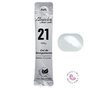 Gel Sachê Allsmile 21 Milky Sem TPO 15ml - Real Love