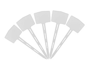 Kit 20 Vareta Plástica para Identificação de Plantas 15 cm cor branca