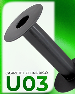 Kit 10 Carretel Cilíndrico U03
