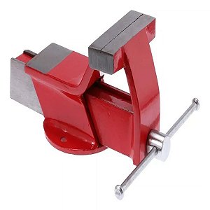 TORNO MORSA DE BANCADA BASE FIXA EM AÇO 4’’