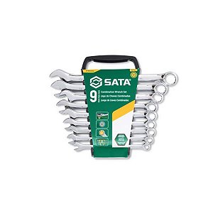 JOGO DE CHAVES COMBINADA SATA 8 A 19 MM