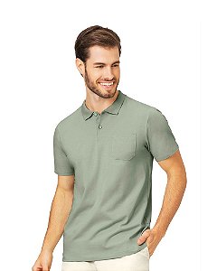 Rovitex - Camisa Masculina Polo Básica Verde