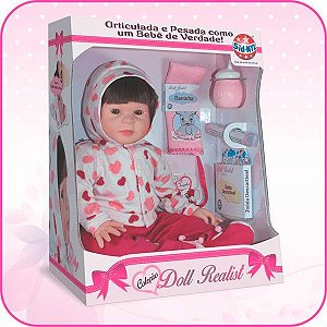 Boneca Bebê Reborn Eloise Coleção Doll Realist - Sid-nyl - Happily  Brinquedos