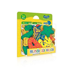 Jogo Educativo Mundo das Vogais 25 pçs Toyster